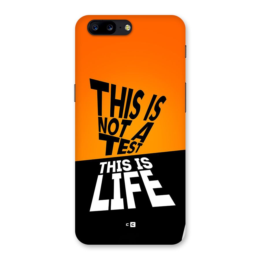 Test Life Back Case for OnePlus 5