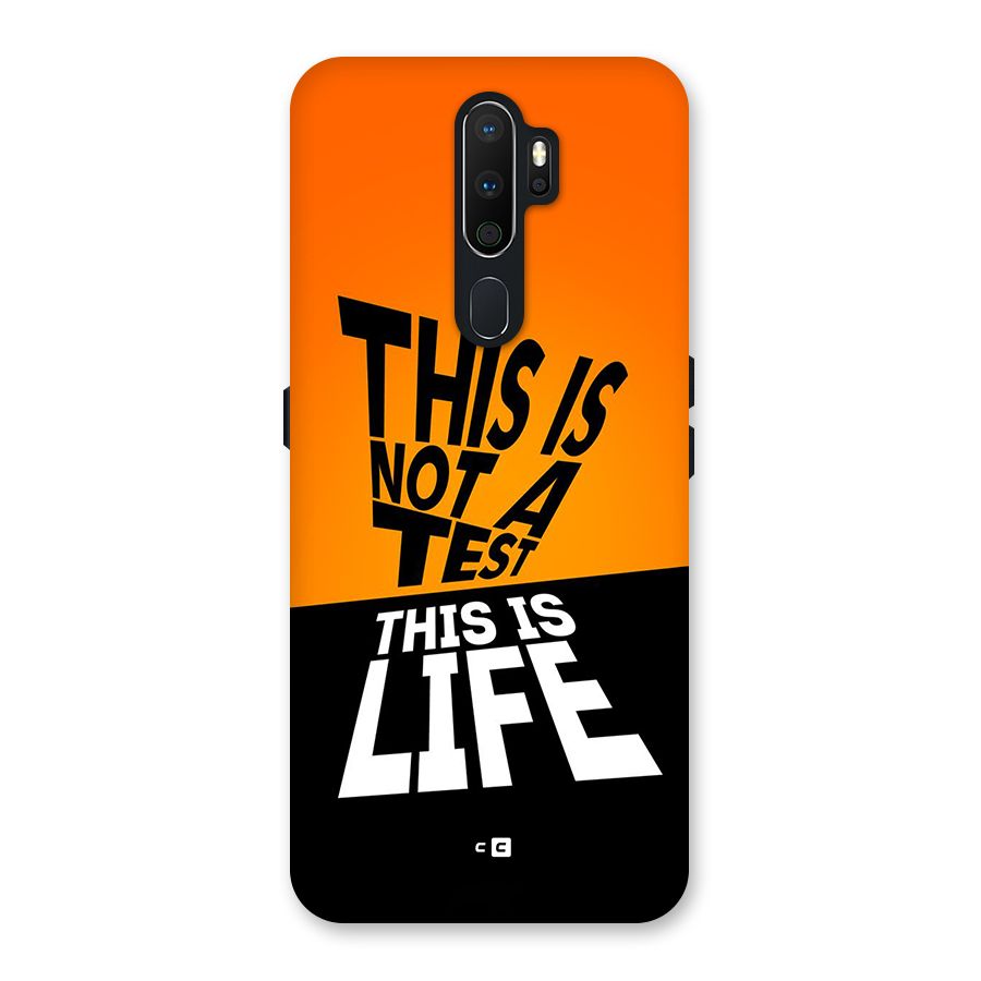 Test Life Back Case for Oppo A5 (2020)