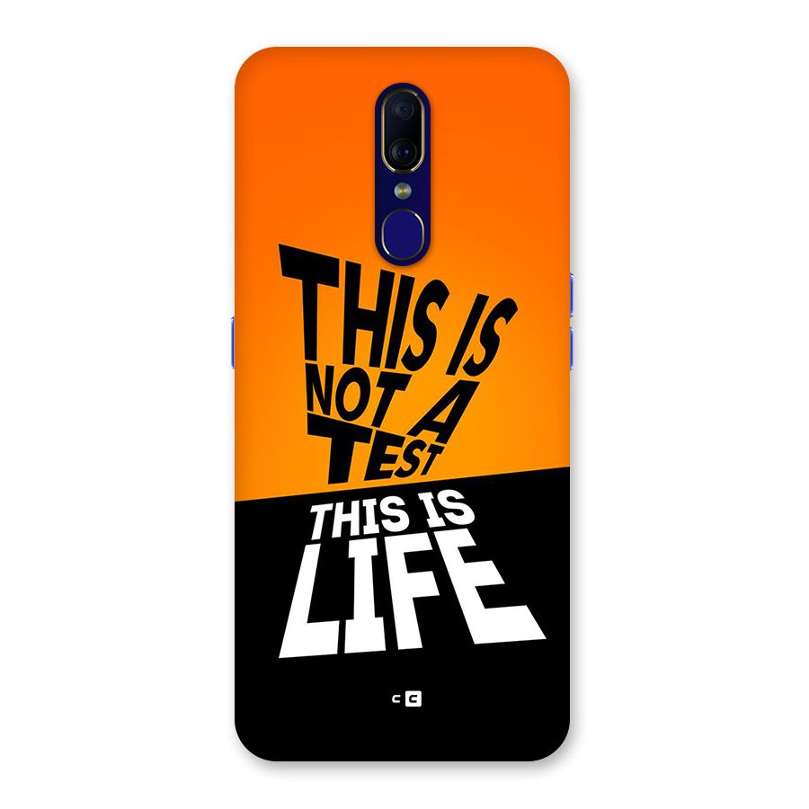 Test Life Back Case for Oppo A9