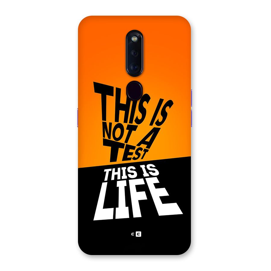 Test Life Back Case for Oppo F11 Pro