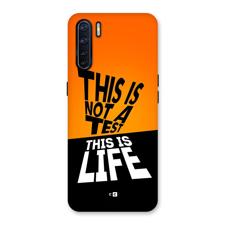 Test Life Back Case for Oppo F15