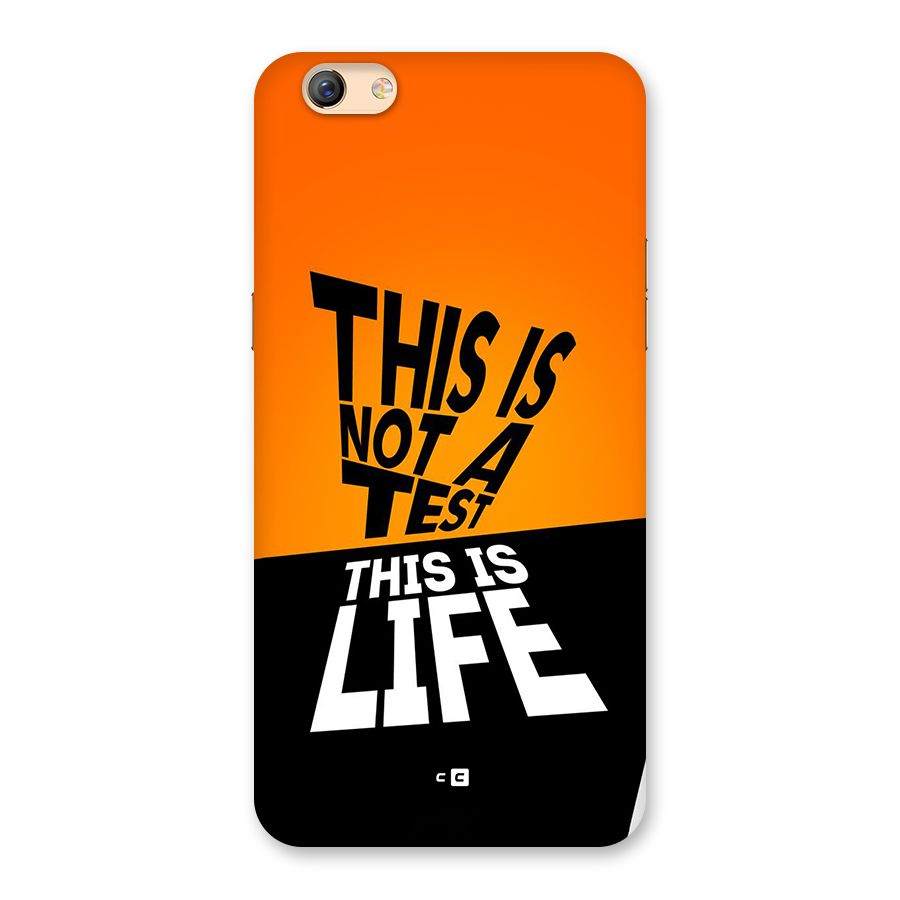 Test Life Back Case for Oppo F3 Plus