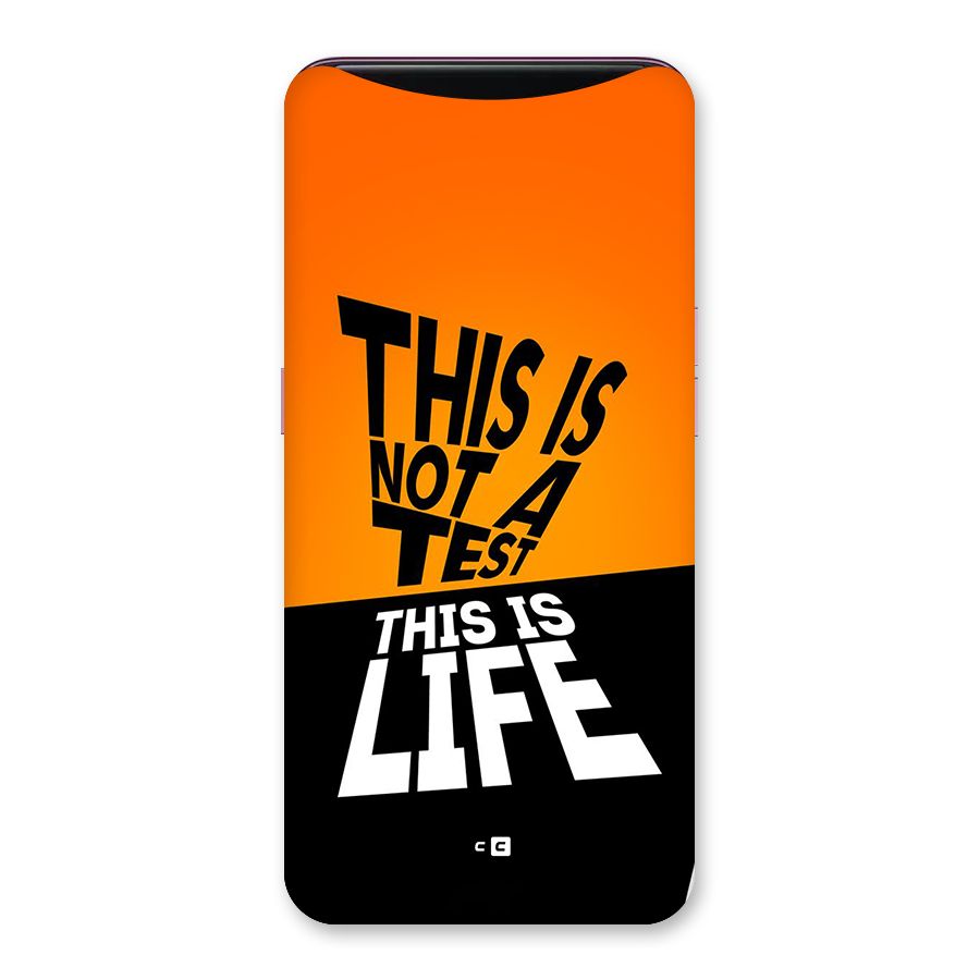 Test Life Back Case for Oppo Find X
