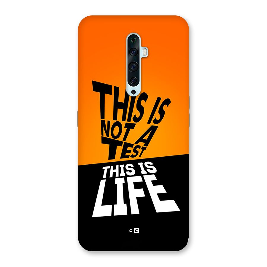 Test Life Back Case for Oppo Reno2 Z