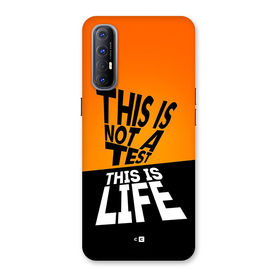 Test Life Back Case for Oppo Reno3 Pro
