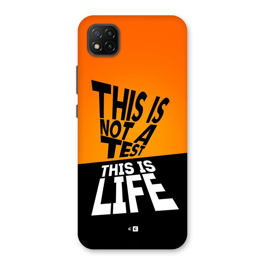 Test Life Back Case for Poco C3