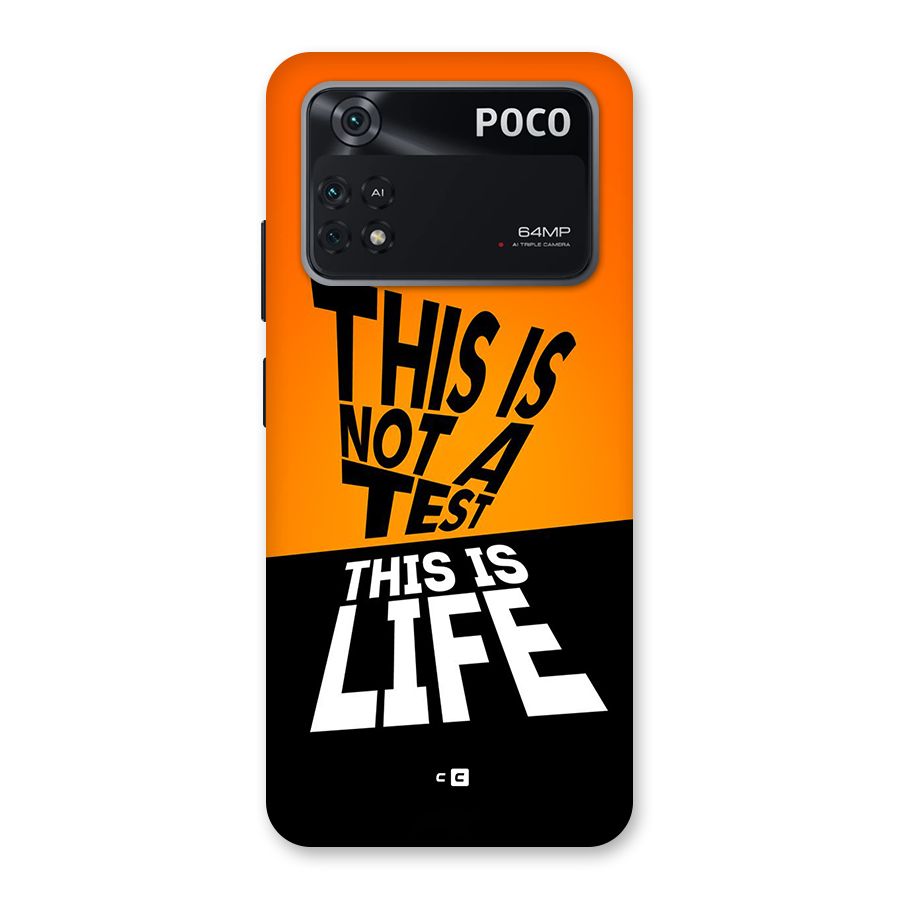 Test Life Back Case for Poco M4 Pro 4G