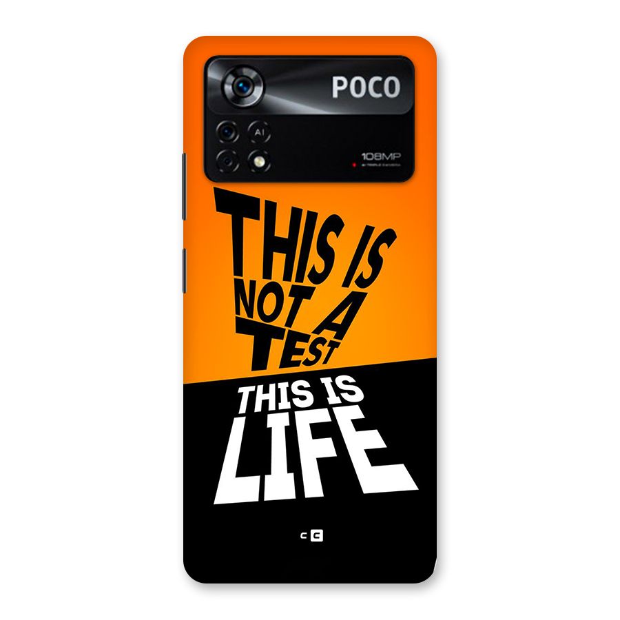 Test Life Back Case for Poco X4 Pro 5G