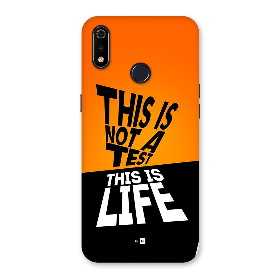 Test Life Back Case for Realme 3i