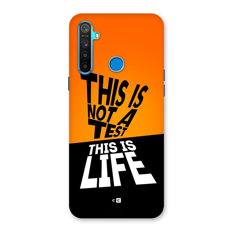 Test Life Back Case for Realme 5