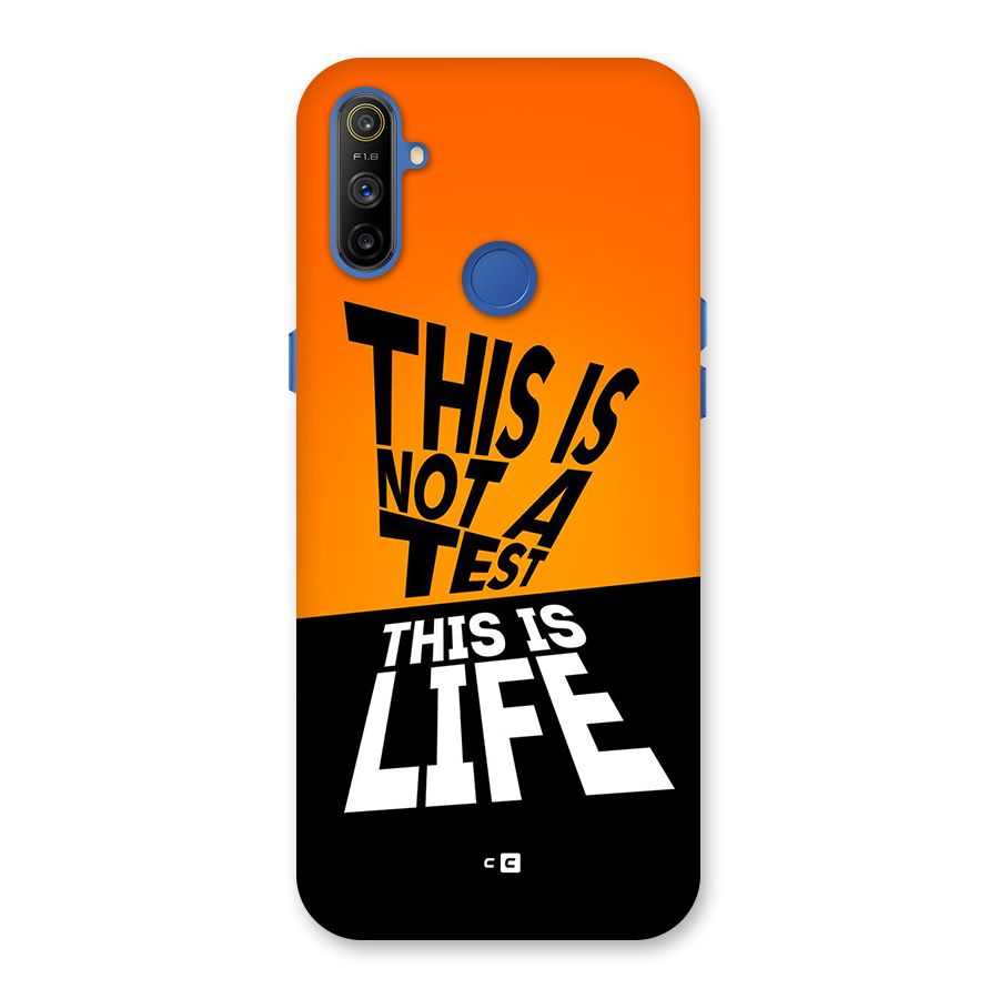 Test Life Back Case for Realme Narzo 10A