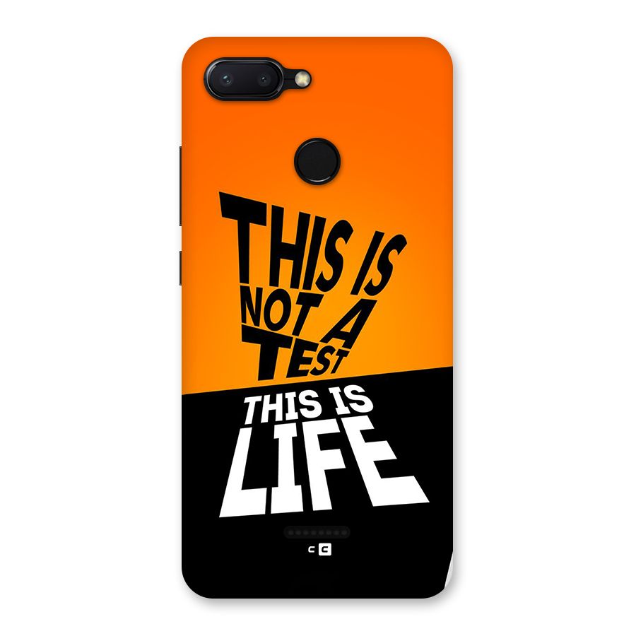 Test Life Back Case for Redmi 6