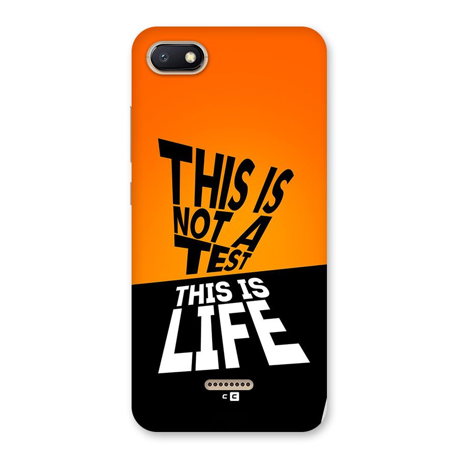 Test Life Back Case for Redmi 6A