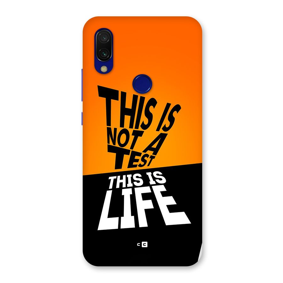 Test Life Back Case for Redmi 7