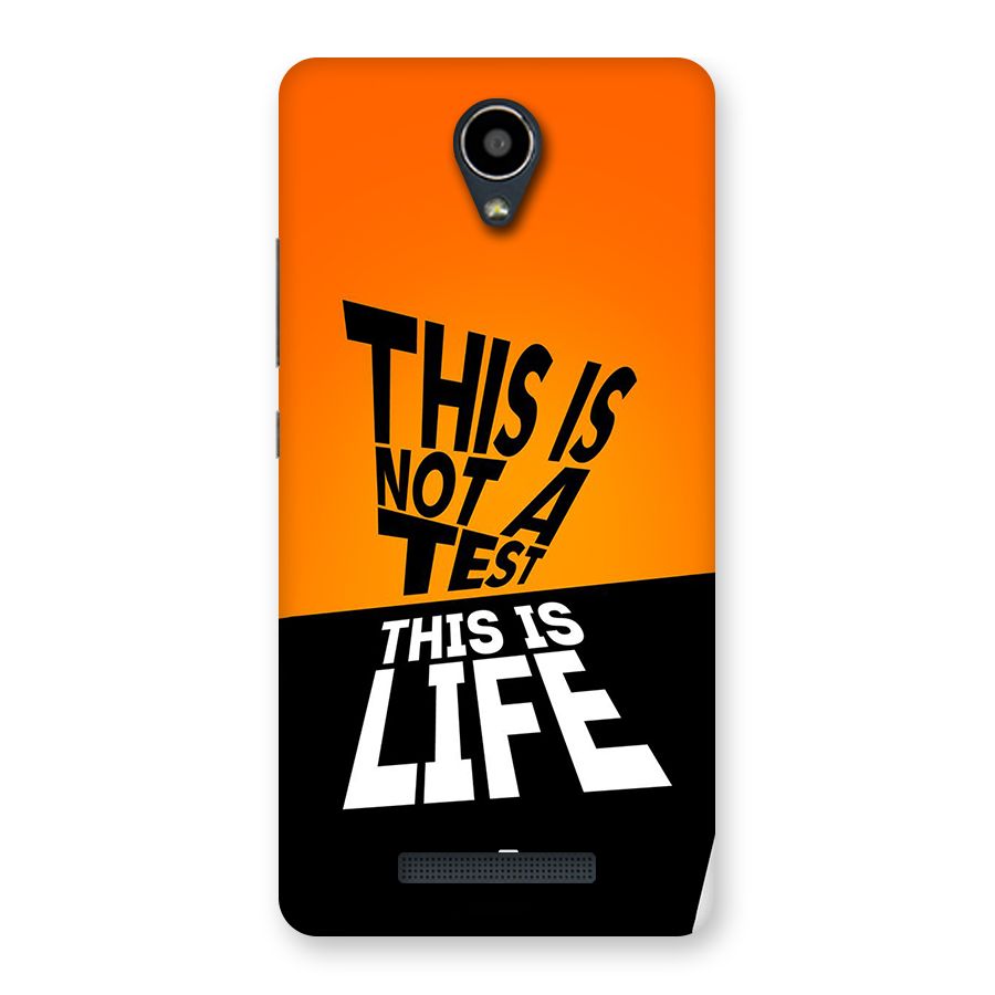 Test Life Back Case for Redmi Note 2