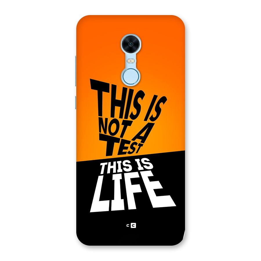 Test Life Back Case for Redmi Note 5