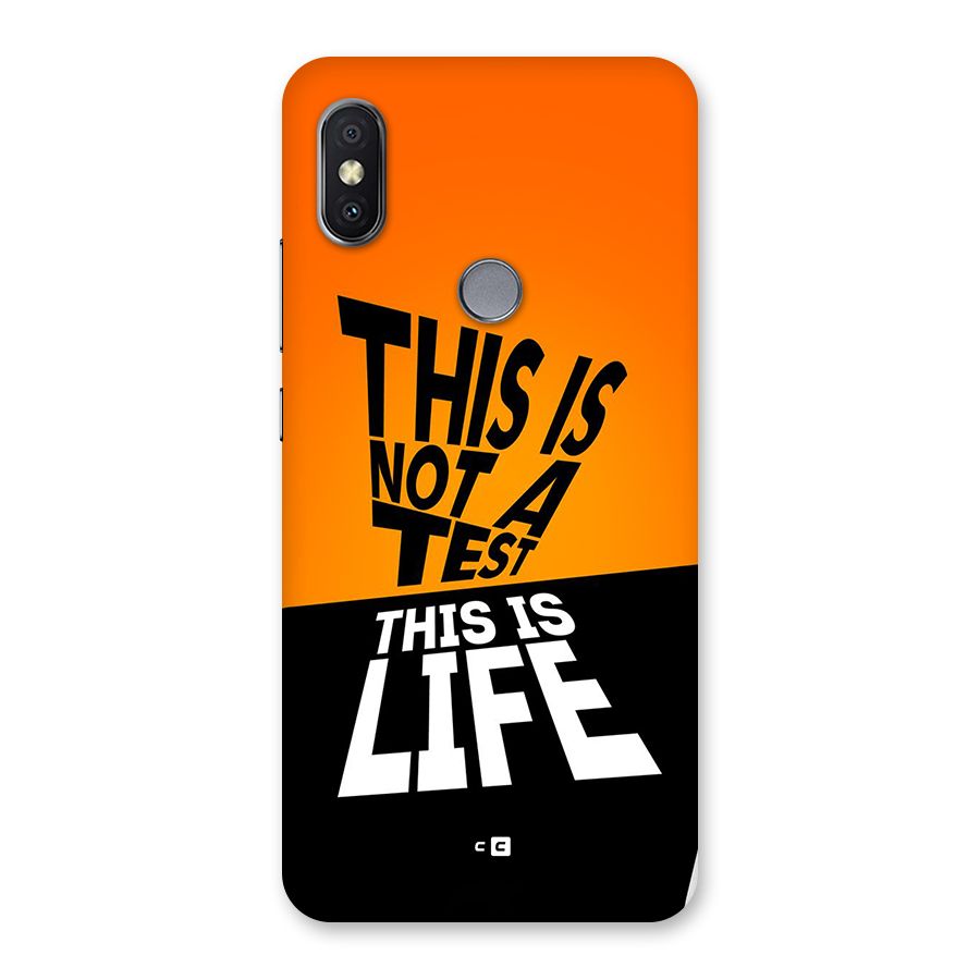 Test Life Back Case for Redmi Y2
