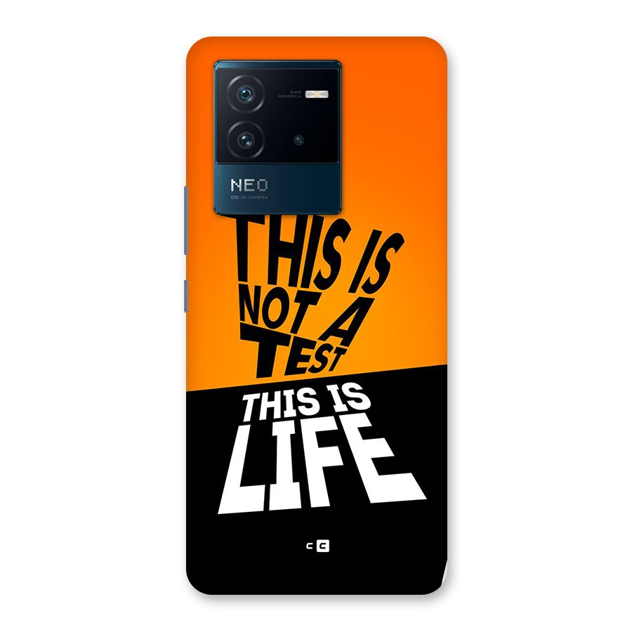 Test Life Back Case for Vivo iQOO Neo 6 5G