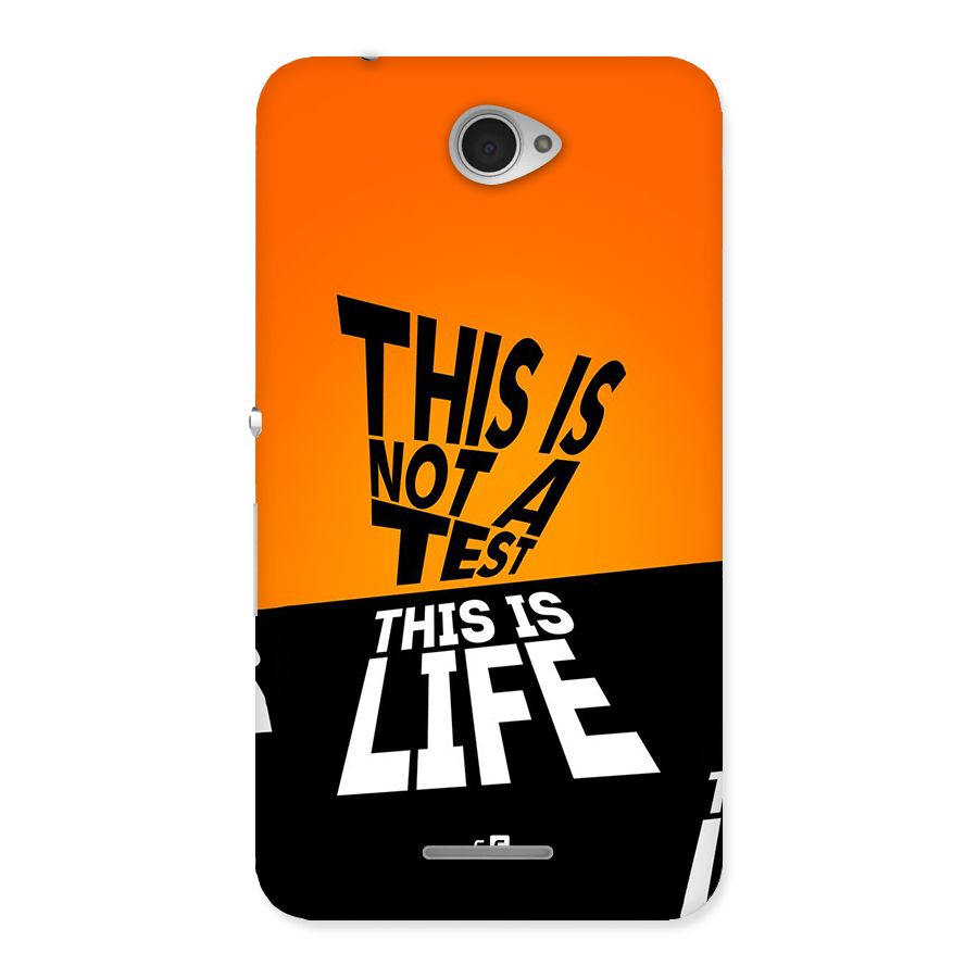 Test Life Back Case for Xperia E4