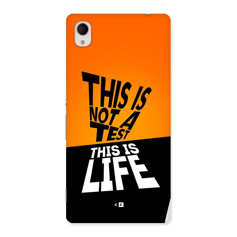 Test Life Back Case for Xperia M4