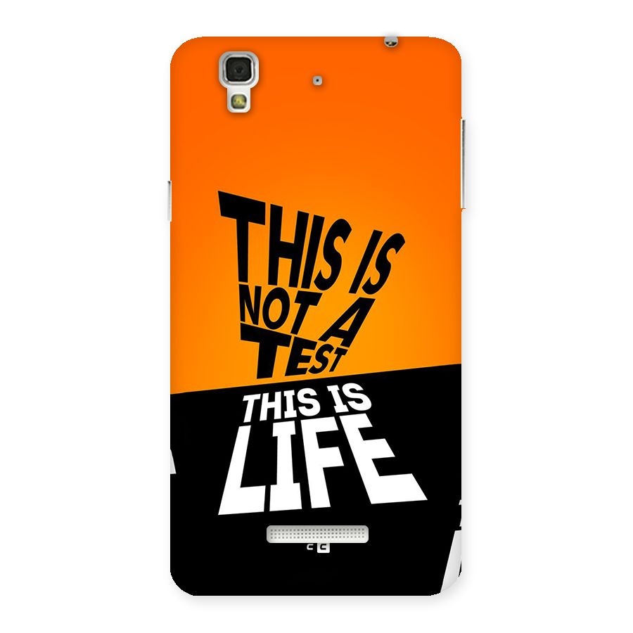 Test Life Back Case for Yureka