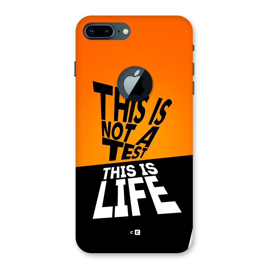 Test Life Back Case for iPhone 7 Plus Logo Cut