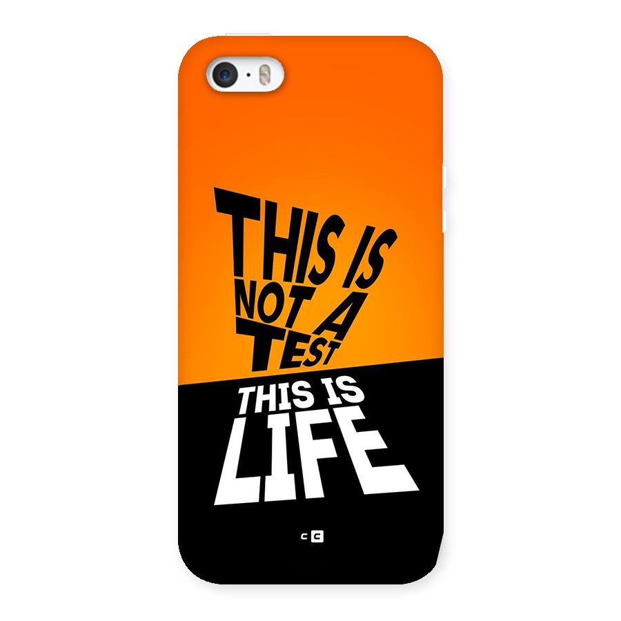 Test Life Back Case for iPhone SE 2016
