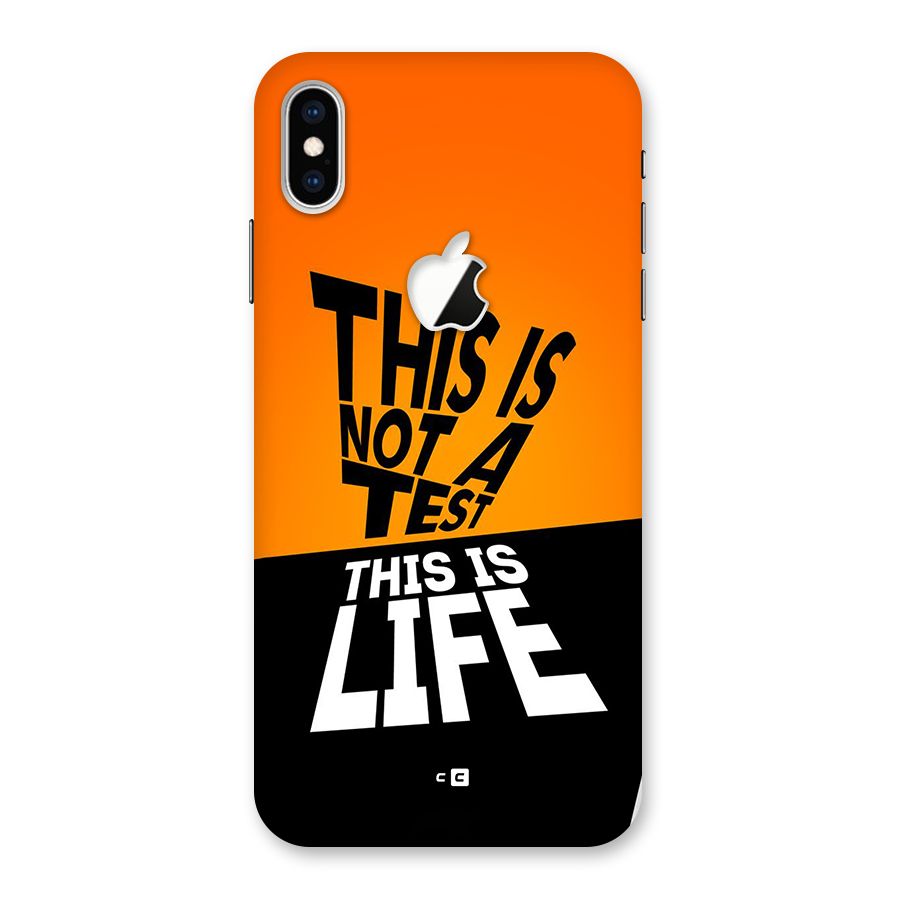 Test Life Back Case for iPhone XS Max Apple Cut