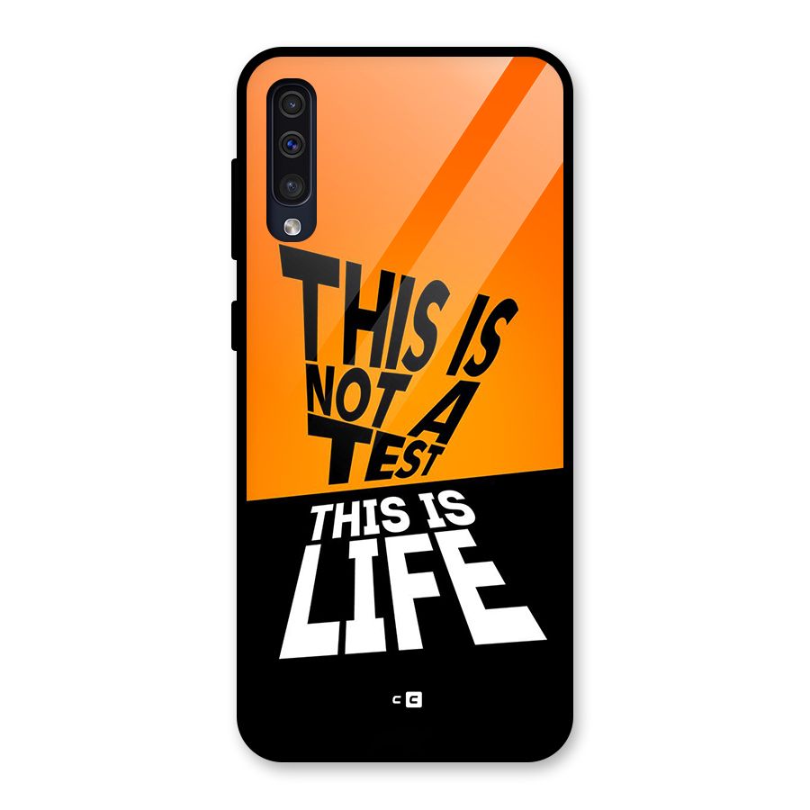 Test Life Glass Back Case for Galaxy A30s