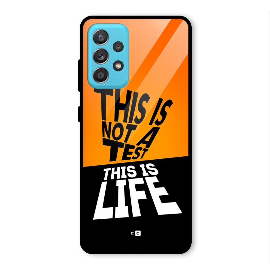 Test Life Glass Back Case for Galaxy A52