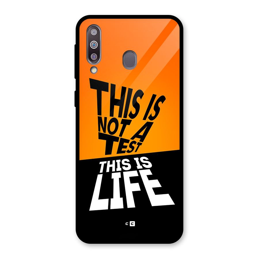 Test Life Glass Back Case for Galaxy M30