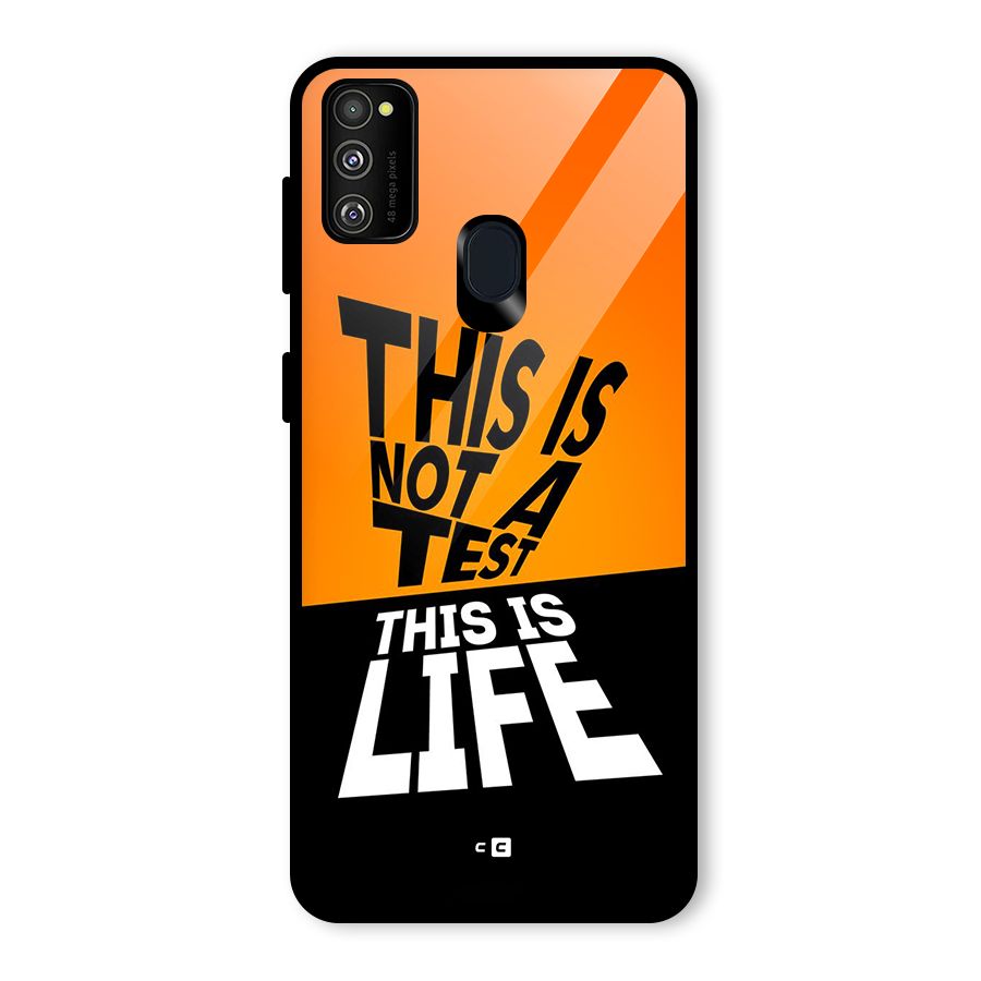 Test Life Glass Back Case for Galaxy M30s