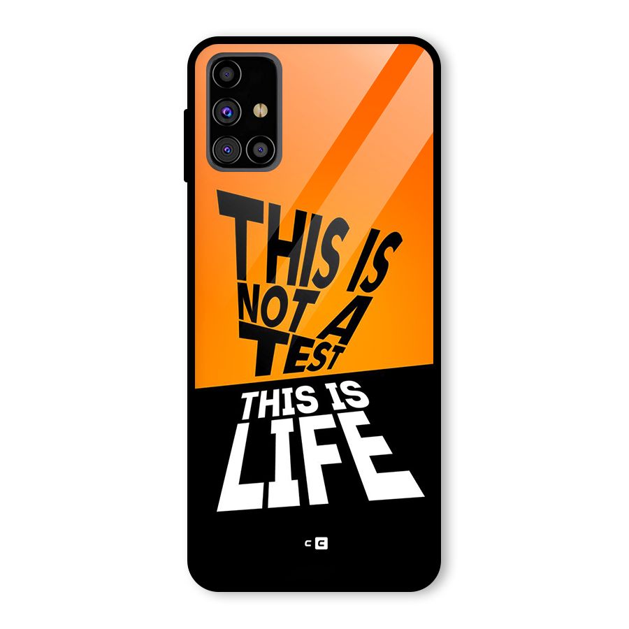 Test Life Glass Back Case for Galaxy M31s