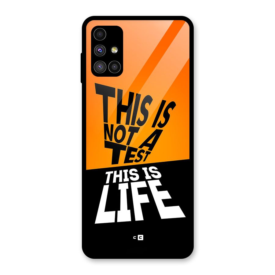 Test Life Glass Back Case for Galaxy M51