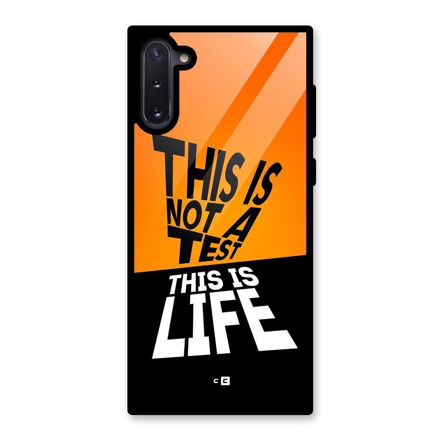 Test Life Glass Back Case for Galaxy Note 10
