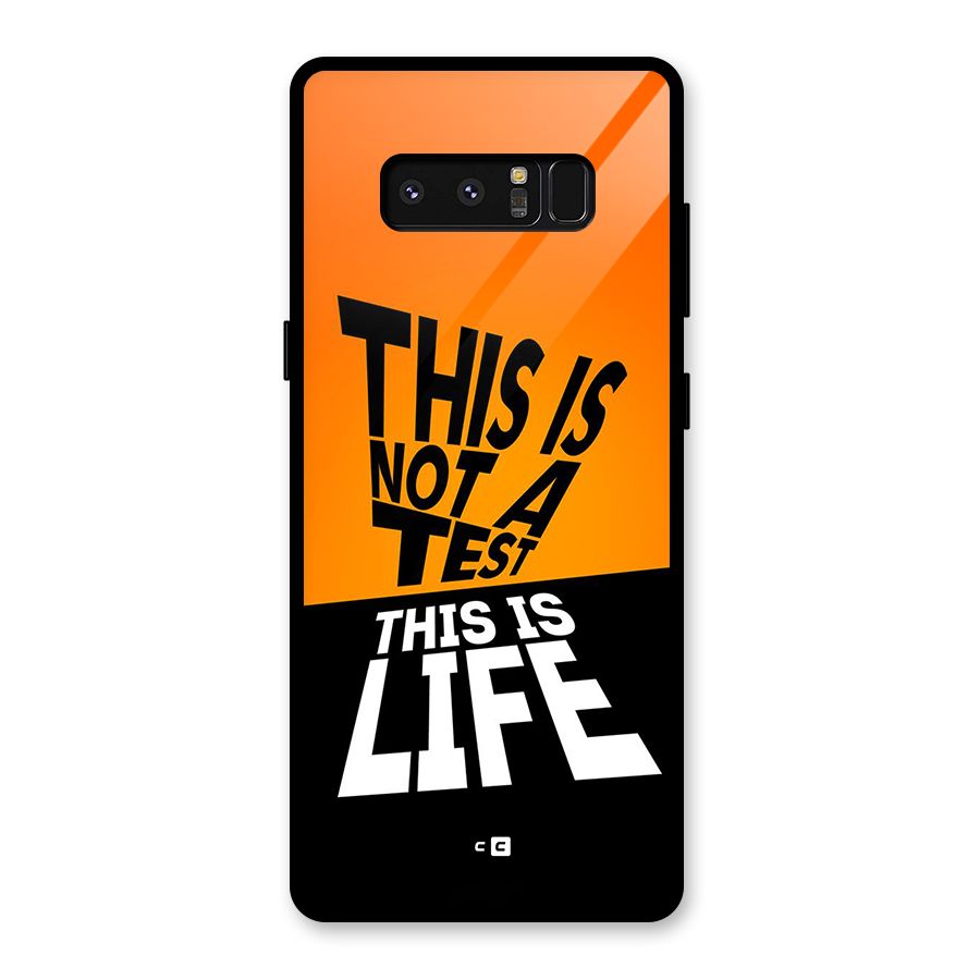 Test Life Glass Back Case for Galaxy Note 8