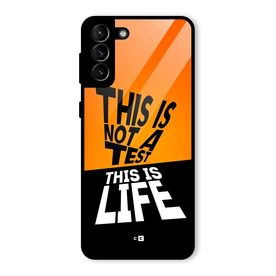 Test Life Glass Back Case for Galaxy S21 Plus