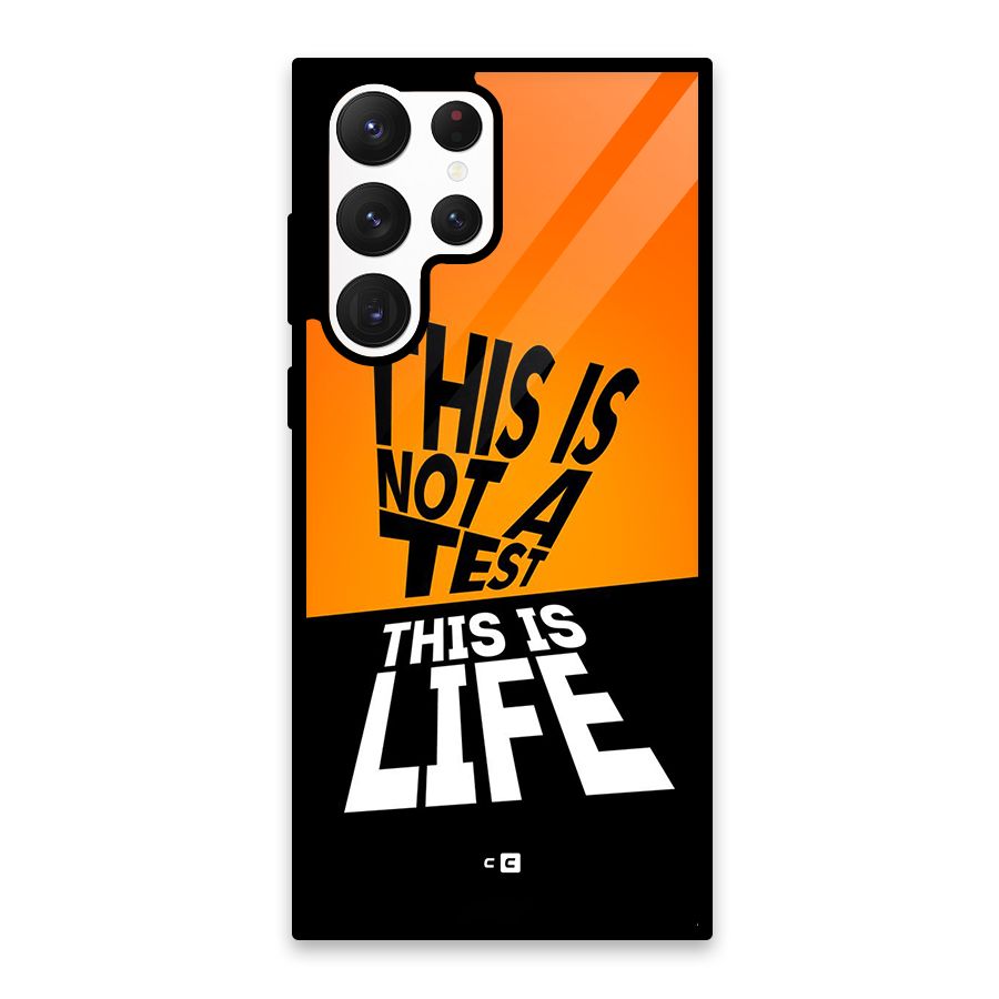 Test Life Glass Back Case for Galaxy S22 Ultra 5G