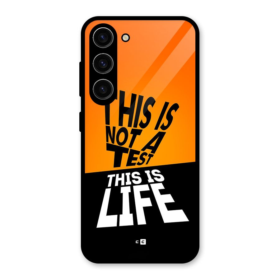Test Life Glass Back Case for Galaxy S23