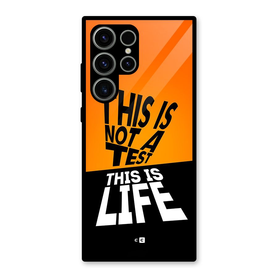 Test Life Glass Back Case for Galaxy S23 Ultra