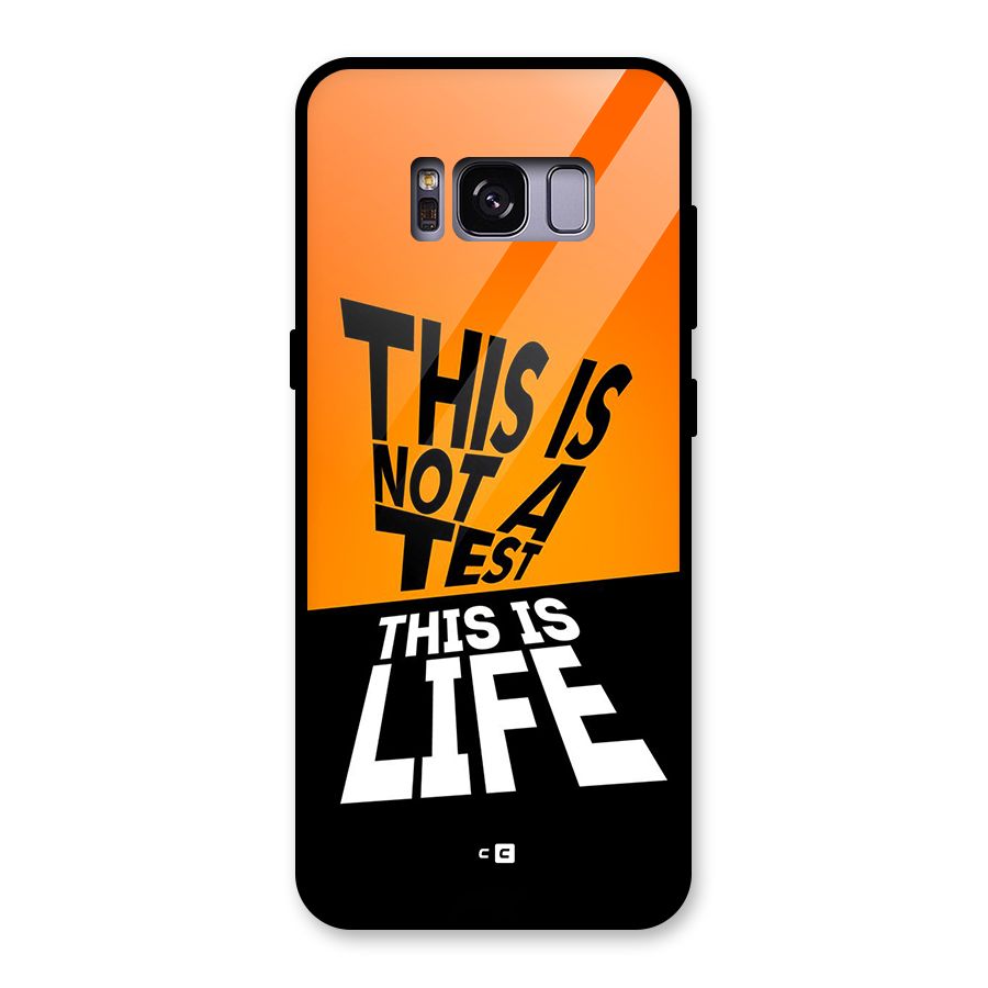 Test Life Glass Back Case for Galaxy S8