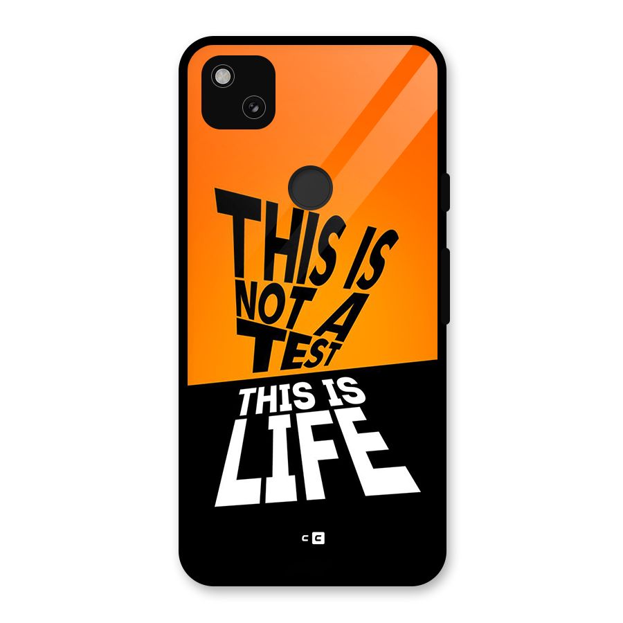 Test Life Glass Back Case for Google Pixel 4a