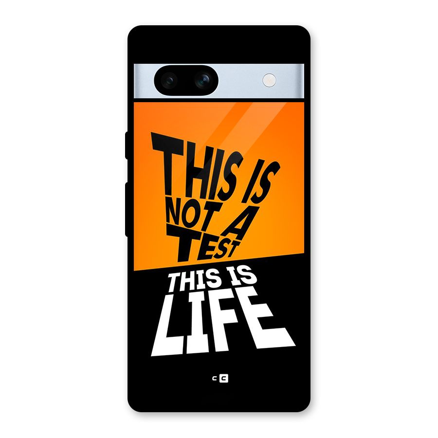 Test Life Glass Back Case for Google Pixel 7a
