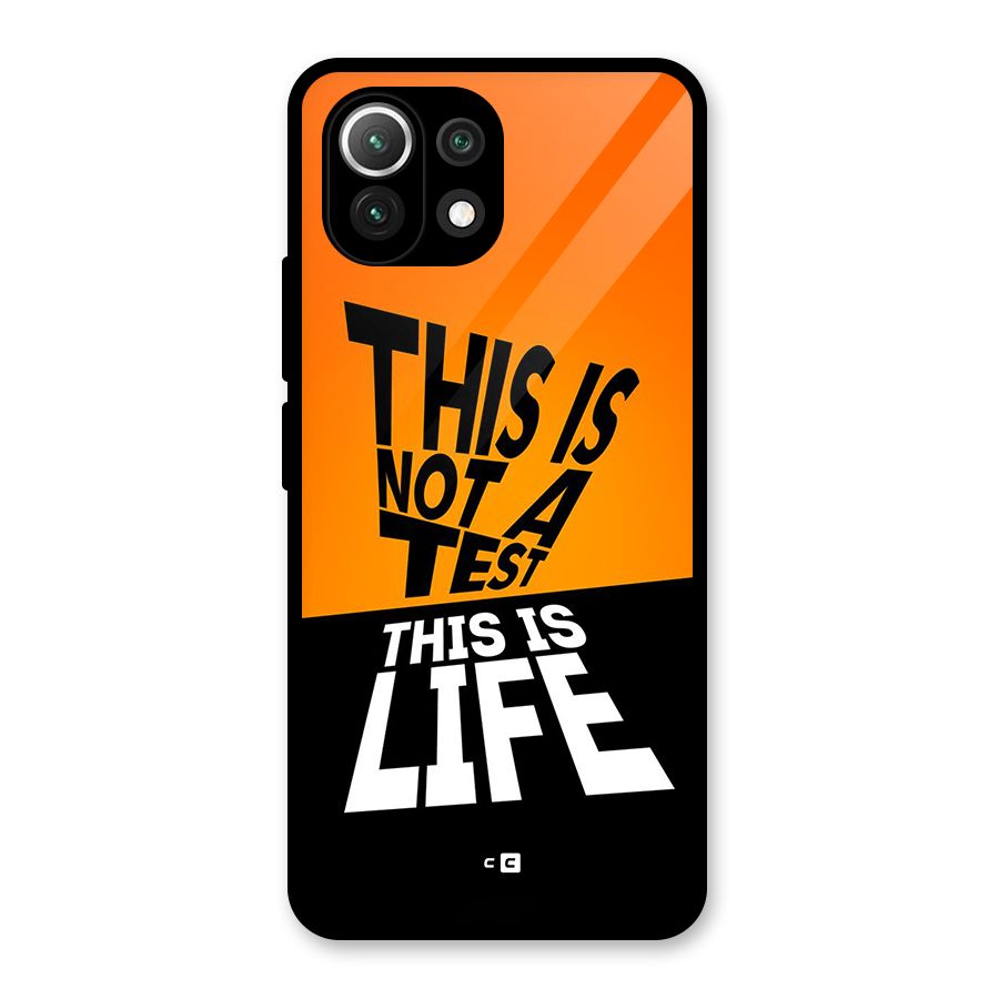 Test Life Glass Back Case for Mi 11 Lite