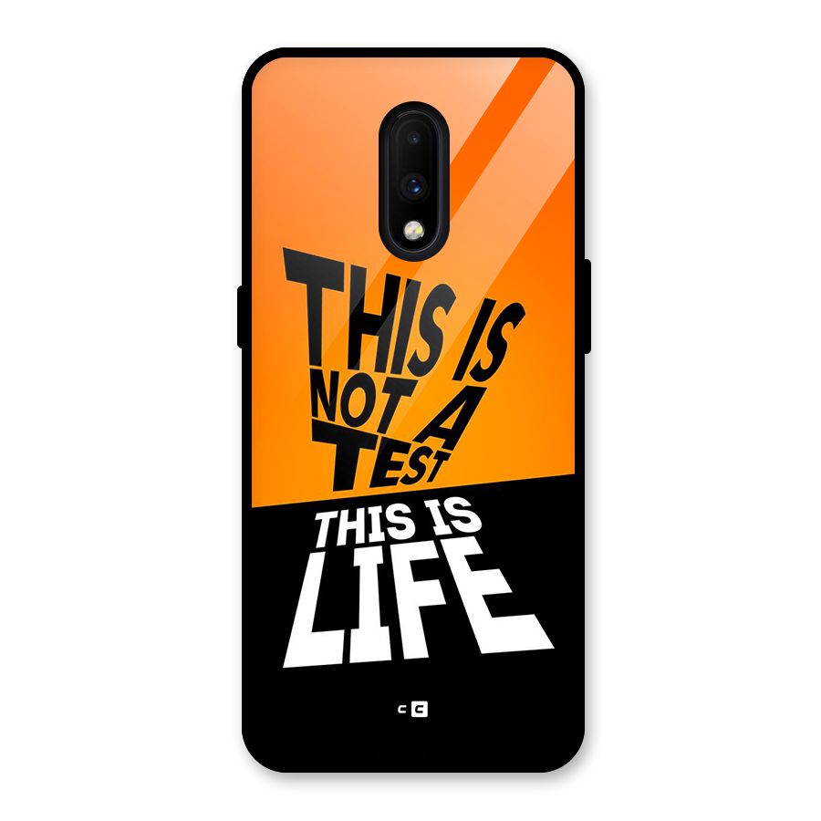 Test Life Glass Back Case for OnePlus 7