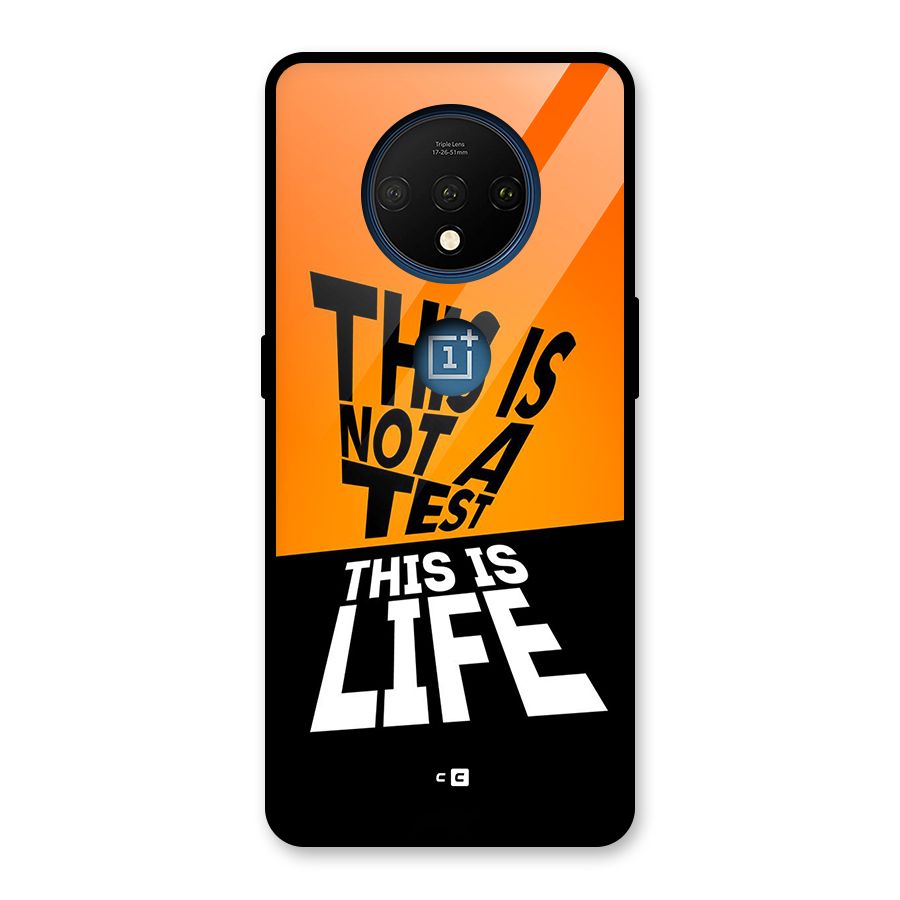 Test Life Glass Back Case for OnePlus 7T