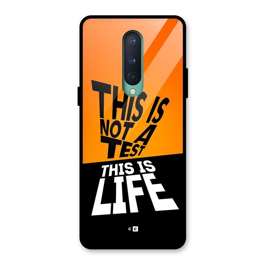 Test Life Glass Back Case for OnePlus 8