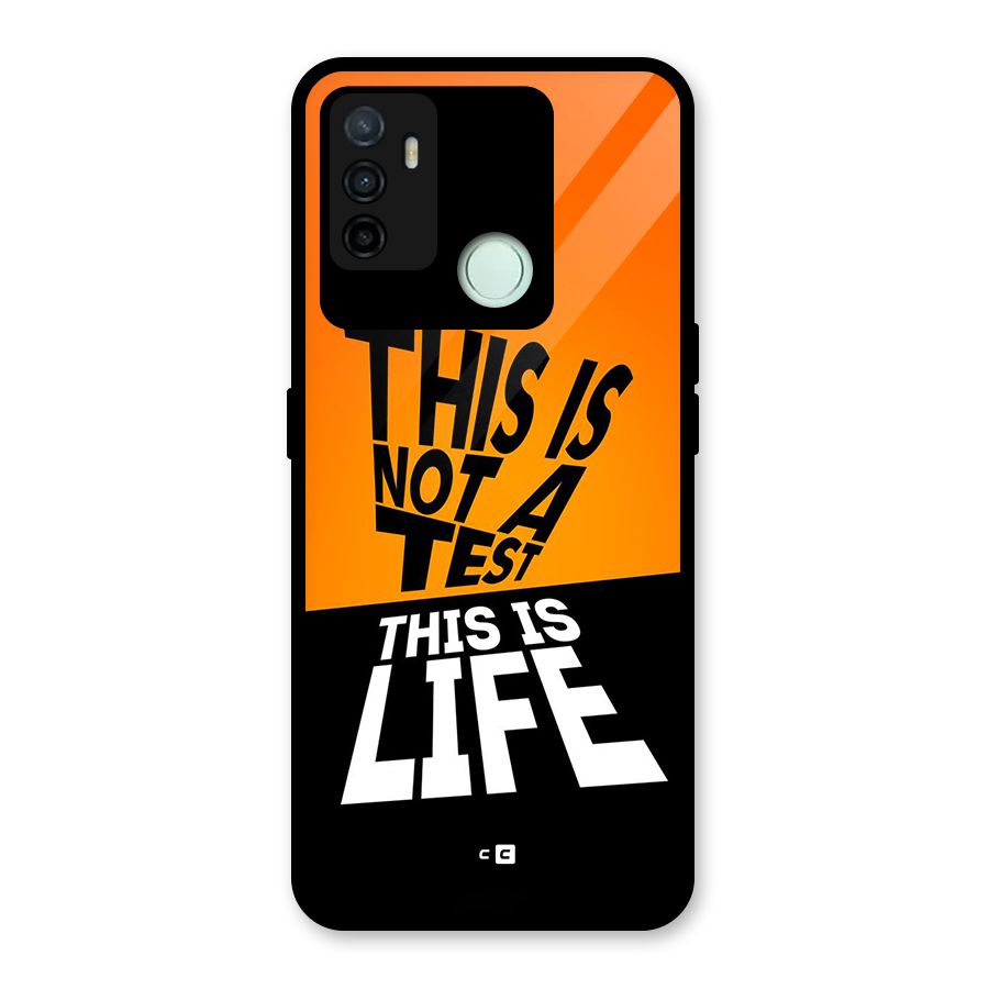 Test Life Glass Back Case for Oppo A53