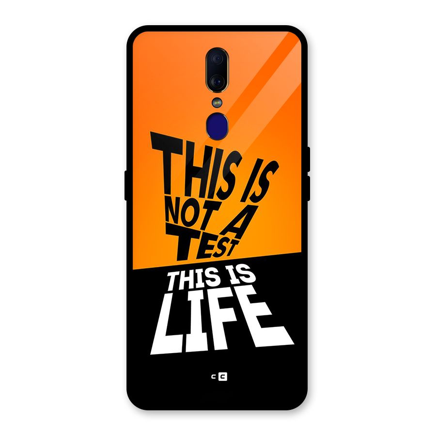 Test Life Glass Back Case for Oppo F11