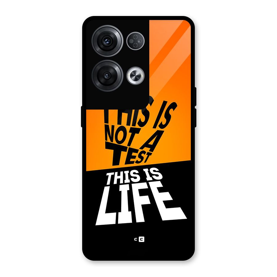 Test Life Glass Back Case for Oppo Reno8 Pro 5G